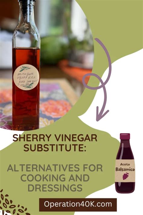 best substitute for sherry vinegar.